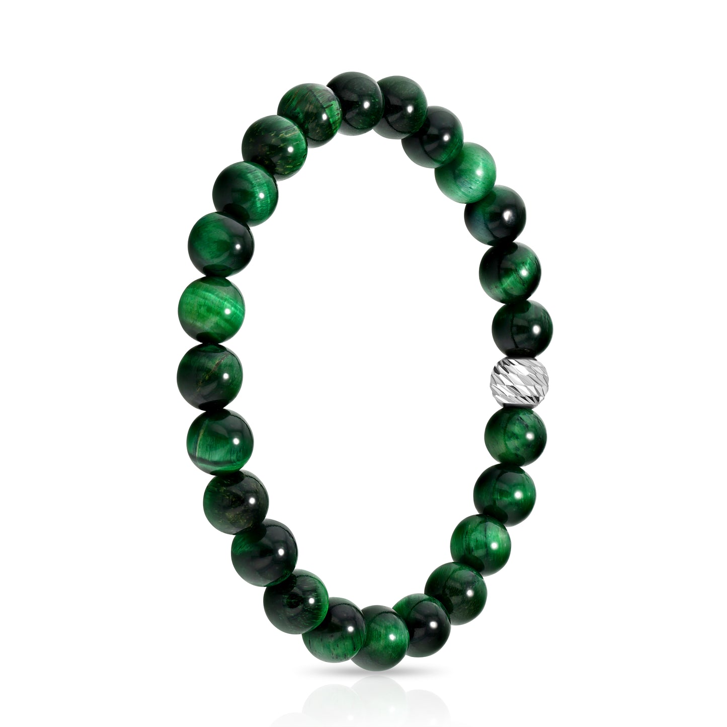 Green Tiger Eye Beaded Bracelet