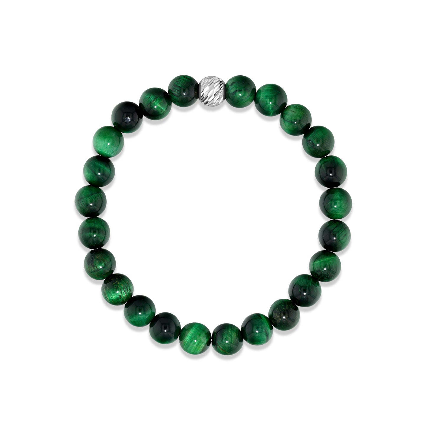 Green Tiger Eye Beaded Bracelet