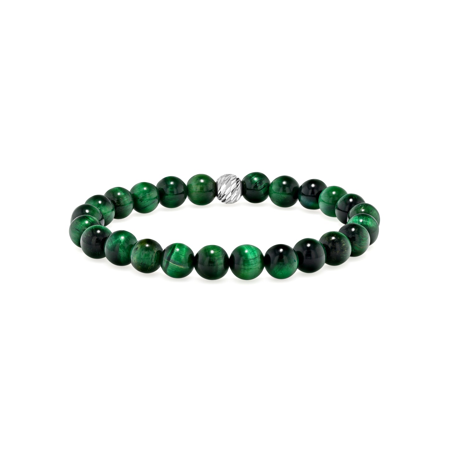Green Tiger Eye Beaded Bracelet
