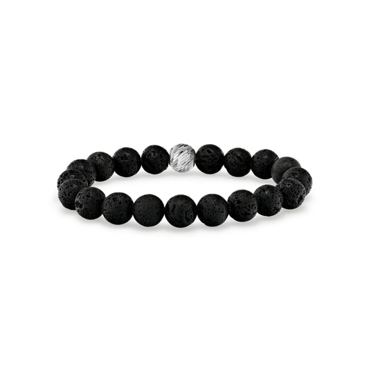 Lava Rock Beaded Bracelet