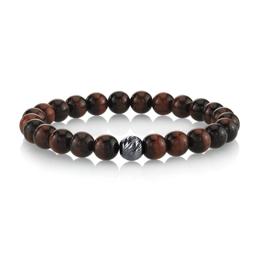 Red Tiger Eye Beaded Bracelet