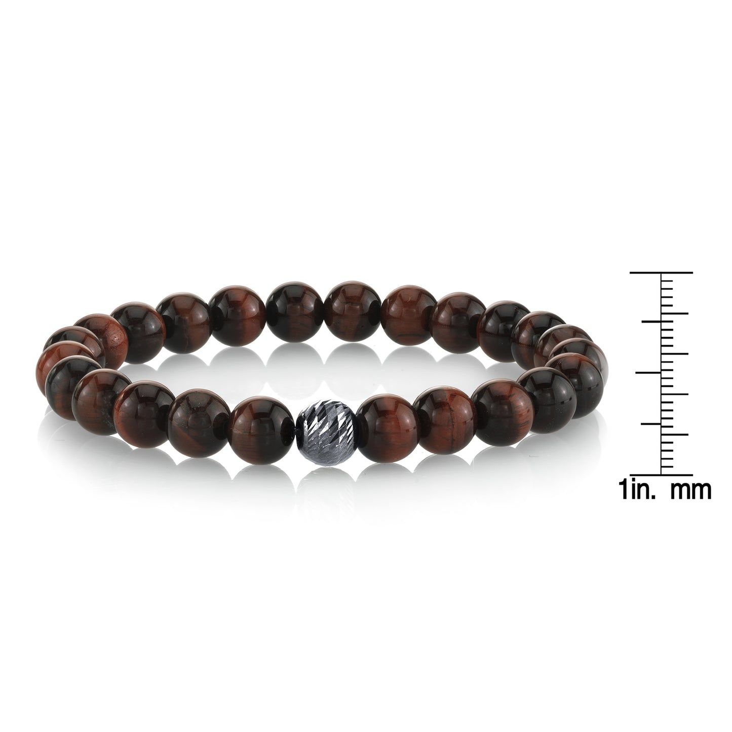 Red Tiger Eye Beaded Bracelet